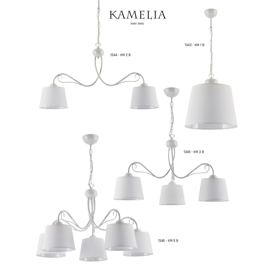 Jupiter 1344 - KM 2 B - Luster na lancu KAMELIA 2xE27/60W/230V