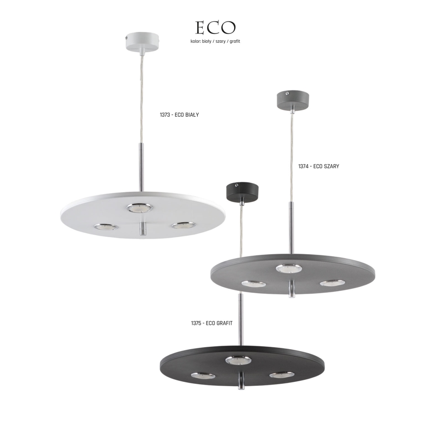 Jupiter 1373 - BI - LED Viseća lampa ECO LED/8,5W/230V
