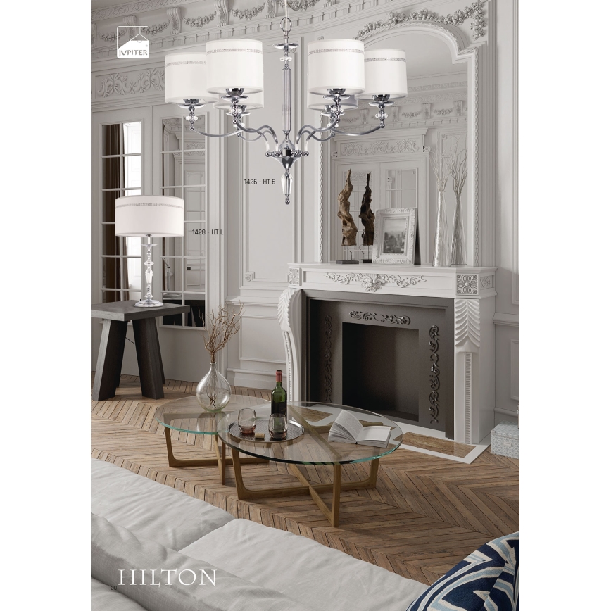 Jupiter 1428 - Stona lampa HILTON 1xE27/60W/230V