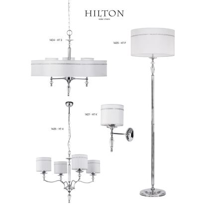 Jupiter 1428 - Stona lampa HILTON 1xE27/60W/230V