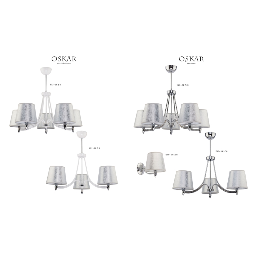 Jupiter 1514 - OR K - Zidna lampa OSKAR E27/60W