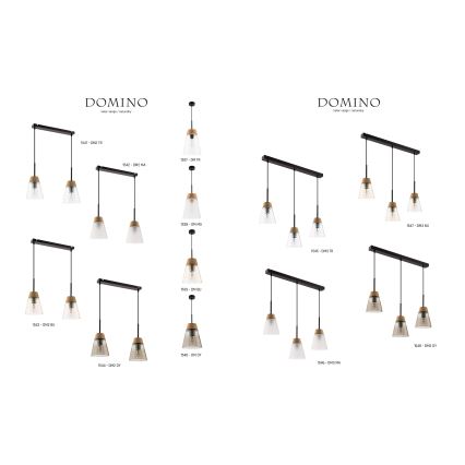 Jupiter 1540 - DM 1 DY - Viseća lampa DOMINO E27/60W