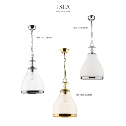 Jupiter 1569 - IS 1 B/C - Viseća lampa ISLA E27/60W