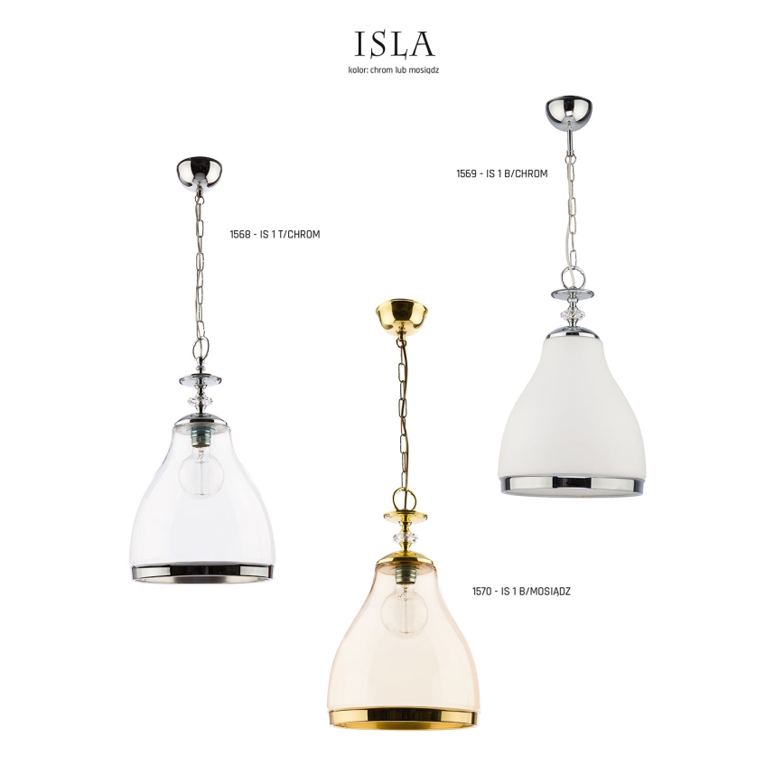 Jupiter 1569 - IS 1 B/C - Viseća lampa ISLA E27/60W