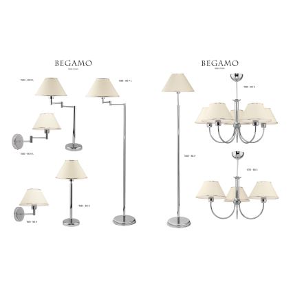 Jupiter 1582 - BG K L CH - Zidna lampa BEGAMO E27/60W