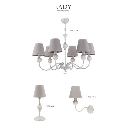 Jupiter 1588 - LY K BI - Zidna lampa LADY E14/40W