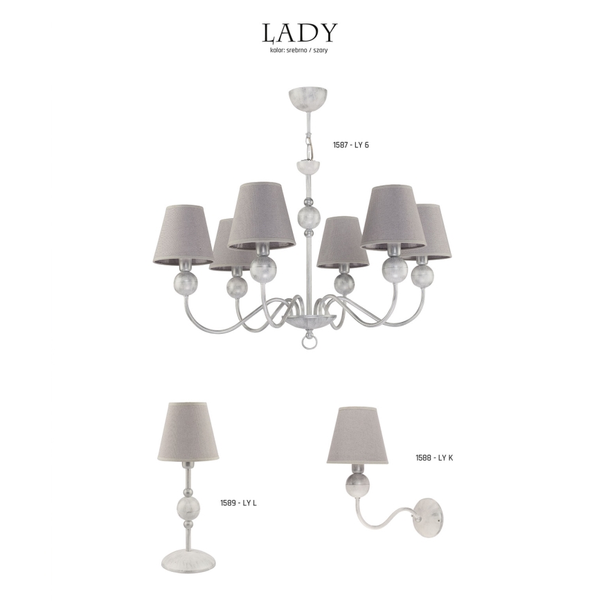 Jupiter 1588 - LY K BI - Zidna lampa LADY E14/40W