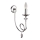 Jupiter 1600 - DK K1 CH - Zidna lampa DAKAR E14/40W