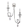 Jupiter 1601 - DK K2 CH - Zidna lampa DAKAR 2xE14/40W