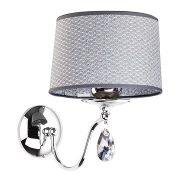 Jupiter 1607 - EG K CH - Zidna lampa EGIDA 1xE27/60W/230V sivo