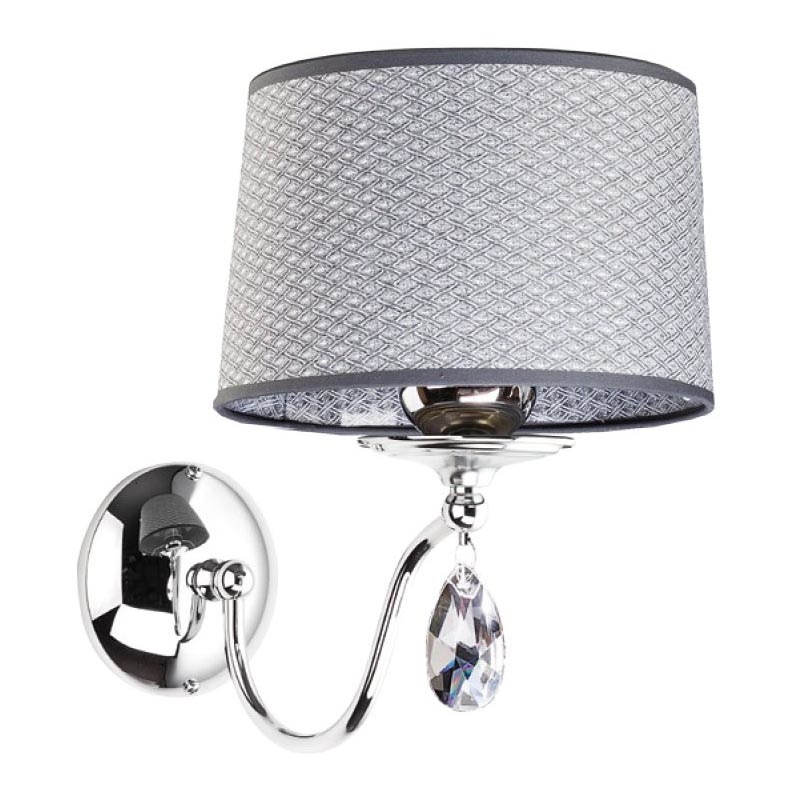 Jupiter 1607 - EG K CH - Zidna lampa EGIDA 1xE27/60W/230V sivo