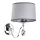 Jupiter 1607 - EG K CH - Zidna lampa EGIDA 1xE27/60W/230V sivo