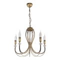 Jupiter 1611 - Luster na lancu MELODY 5xE14/40W/230V mesing patina