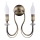 Jupiter 1614 - Zidna lampa MELODY 2xE14/40W/230V mesing patina