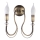Jupiter 1636 - Zidna lampa MELANI 2xE14/40W/230V mesing patina