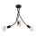 Jupiter 1639 - Viseći luster LUCE 3xE27/60W/230V crno