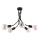 Jupiter 1640 - Viseći luster LUCE 5xE27/60W/230V crno
