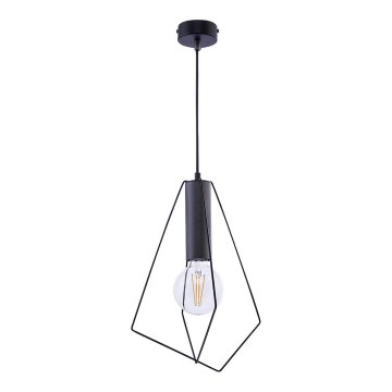 Jupiter 1644 - Luster na sajli KAIR 1xE27/60W/230V crno/grafitno