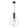 Jupiter 1644 - Luster na sajli KAIR 1xE27/60W/230V crno/grafitno