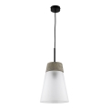 Jupiter 1651 - Luster na lanku DOMINO 1xE27/60W/230V bela