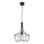 Jupiter 1654 - Luster na sajli FOX 1xE27/60W/230V crno