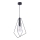 Jupiter 1661 - Luster na sajli KAIR 1xE27/60W/230V crno/sjajni krom