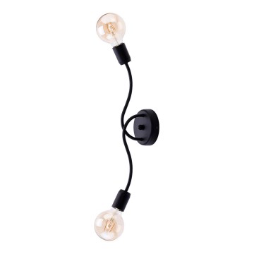 Jupiter 1672 - Zidna lampa LUCE 2xE27/60W/230V crno