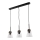 Jupiter 1682 - Luster na sajli DOMINO 3xE27/60W/230V prozirna