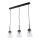 Jupiter 1683 - Luster na sajli DOMINO 3xE27/60W/230V bela
