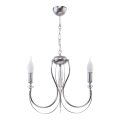 Jupiter 1687 - Luster na lancu MELANI 3xE14/40W/230V srebrno