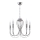 Jupiter 1688 - Luster na lancu MELANI 5xE14/40W/230V srebrno