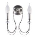 Jupiter 1690 - Zidna lampa MELANI 2xE14/40W/230V srebrna