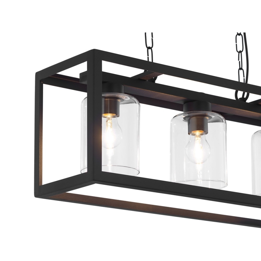 Jupiter 1805 - MC3 - Luster na lancu MACARI 3xE27/60W/230V crno