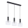Jupiter 1857 - VA3 - Luster na sajli VANES 3xE27/60W/230V sjajni krom/crno
