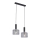 Jupiter 1859 - VA2 - Luster na sajli VANES 2xE27/60W/230V srebrno/crno