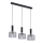 Jupiter 1860 - VA3 - Luster na sajli VANES 3xE27/60W/230V srebrno/crno
