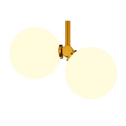Jupiter 1918 - Viseći luster LUNA 2xG9/40W/230V mesing/crno