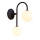 Jupiter 1949 - Zidna lampa SELEN 2xG9/40W/230V crno