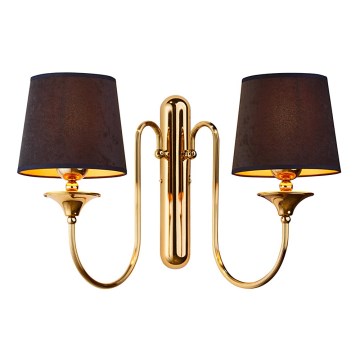 Jupiter 1953 - Zidna lampa BATUMI 2xE27/40W/230V crno/mesing