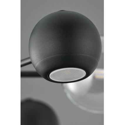 Jupiter 1995 - Viseći luster MOKA 3xGU10/10W/230V + 3xG9/10W/230V crno/prozirna