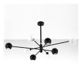 Jupiter 1996 - Viseći luster MOKA 4xGU10/10W/230V + 4xG9/10W/230V crno/prozirna