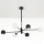 Jupiter 1997 - Viseći luster MOKA 3xGU10/10W/230V + 3xG9/10W/230V crno/bela