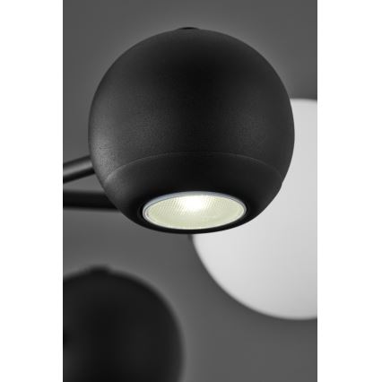 Jupiter 1997 - Viseći luster MOKA 3xGU10/10W/230V + 3xG9/10W/230V crno/bela
