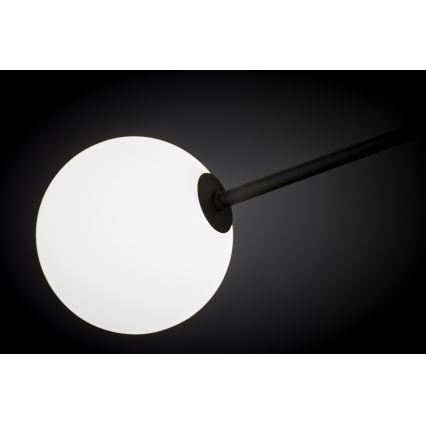 Jupiter 1998 - Viseći luster MOKA 4xGU10/10W/230V + 4xG9/10W/230V crno/bela