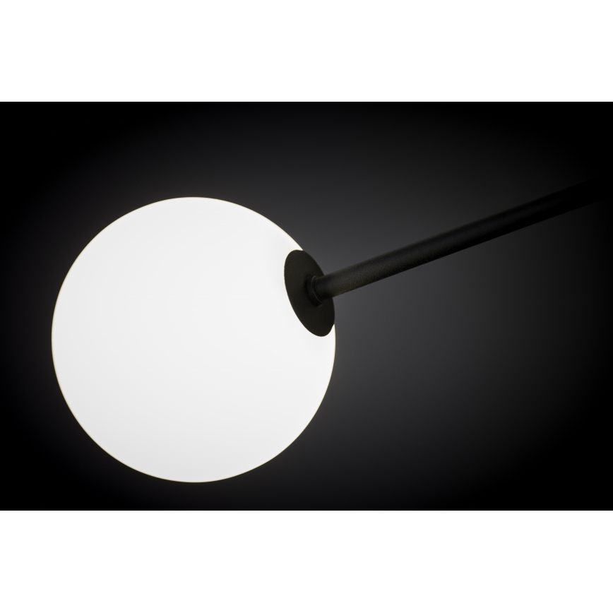 Jupiter 1998 - Viseći luster MOKA 4xGU10/10W/230V + 4xG9/10W/230V crno/bela