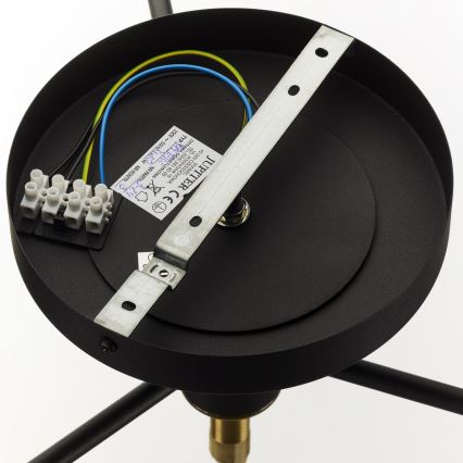 Jupiter 2031 - Nadgradni luster FIGARO 4xG9/10W/230V crno/zlatna/bež