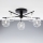 Jupiter 2046 - Nadgradni luster PRATO 5xG9/10W/230V crno/prozirna