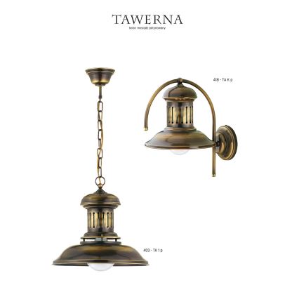 Jupiter 418 - TA K p - Zidna lampa TAWERNA 1xE27/60W/230V