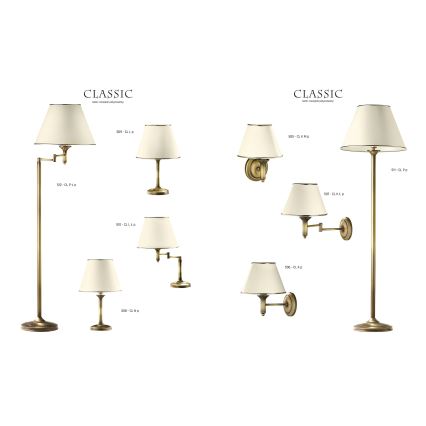 Jupiter 506 - CL K p - Zidna lampa CLASSIC E27/60W/230V