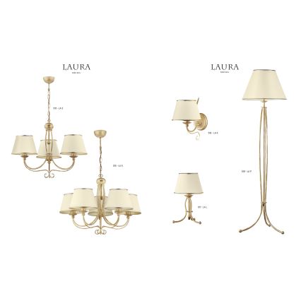 Jupiter 513 - LA-3-E - Viseći luster na lancu LAURA 3xE27/60W/230V